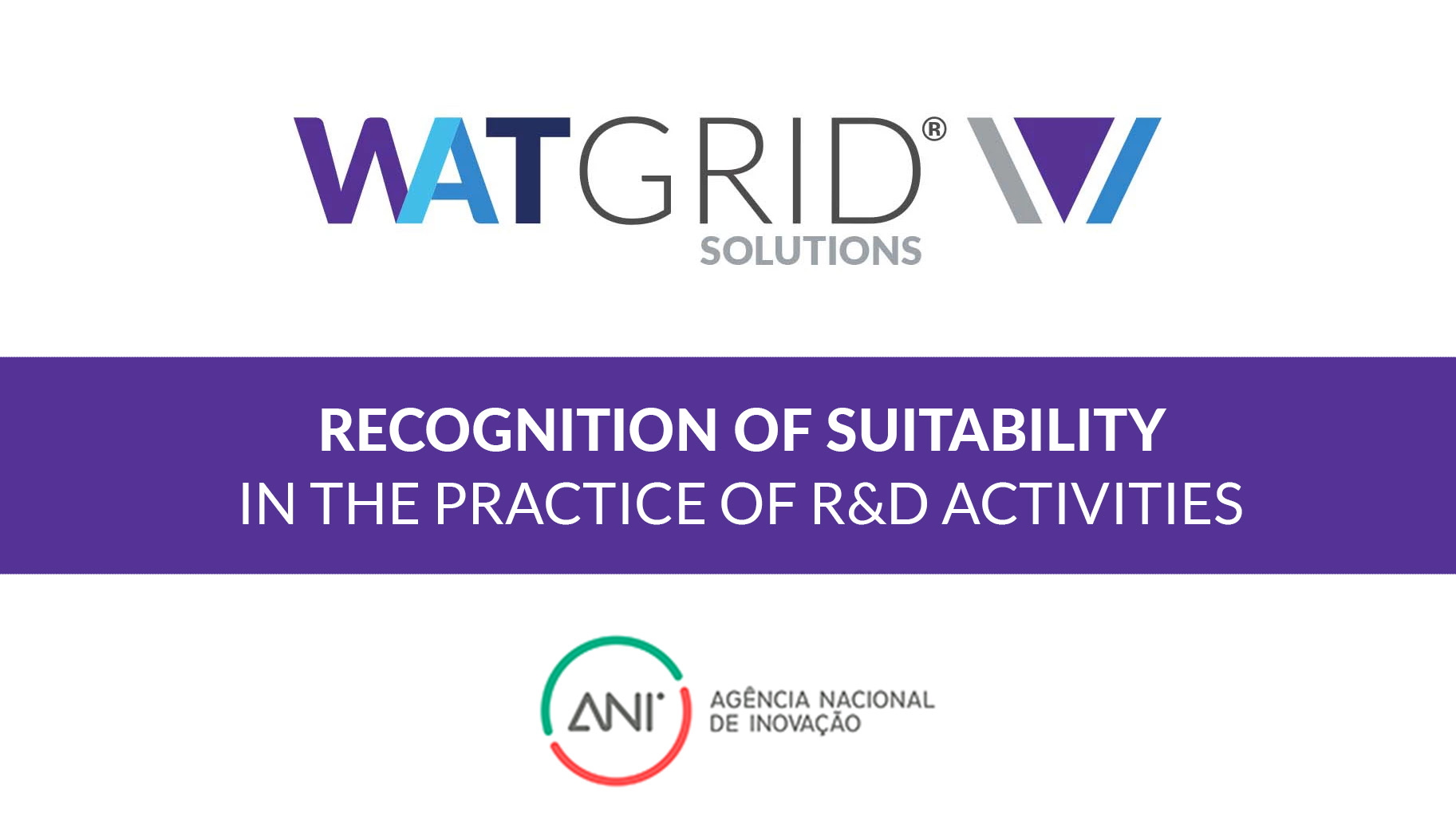 Watgrid Recognition of Suitability in the practice of R&D activities