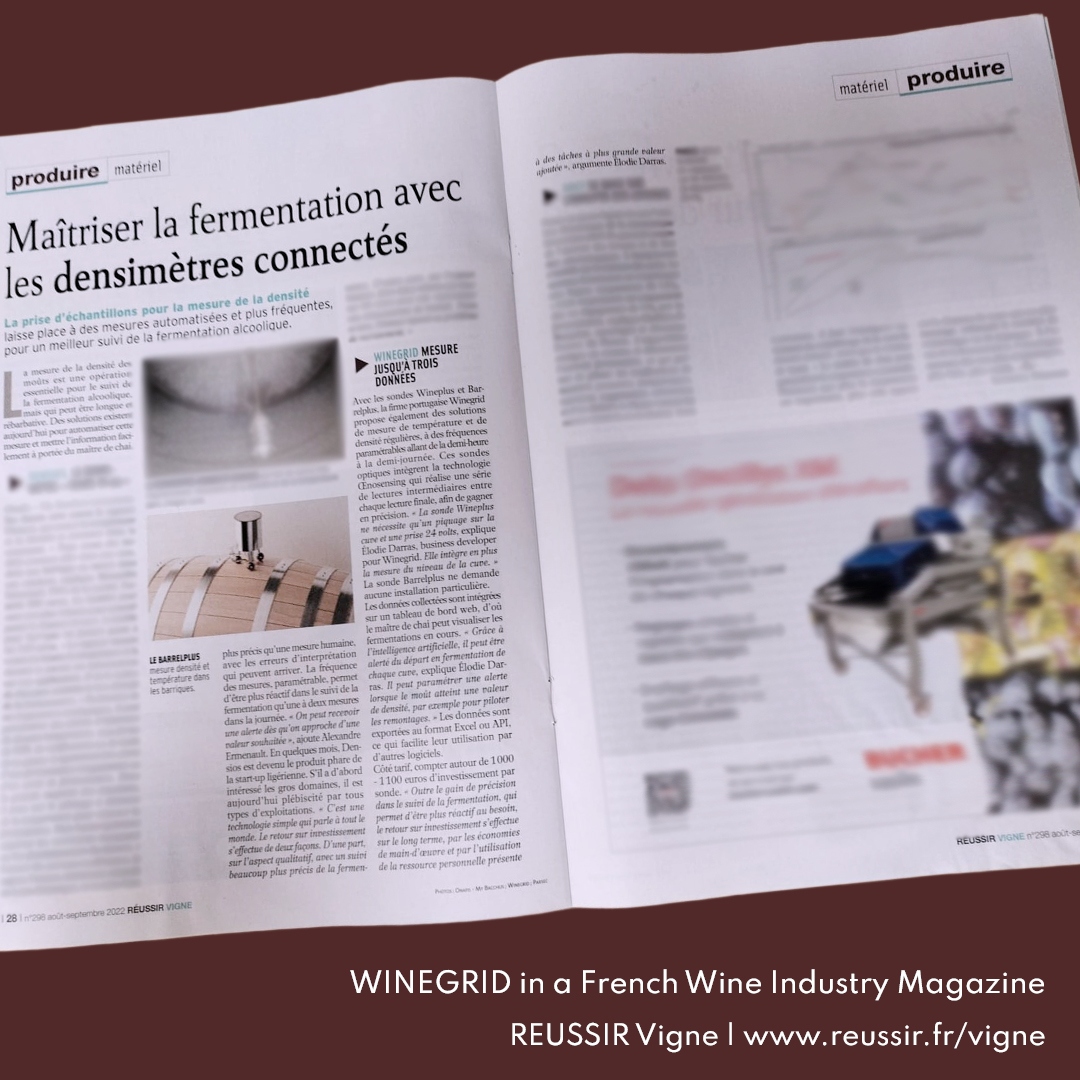 WINEGRID mentioned in REUSSIR Vigne