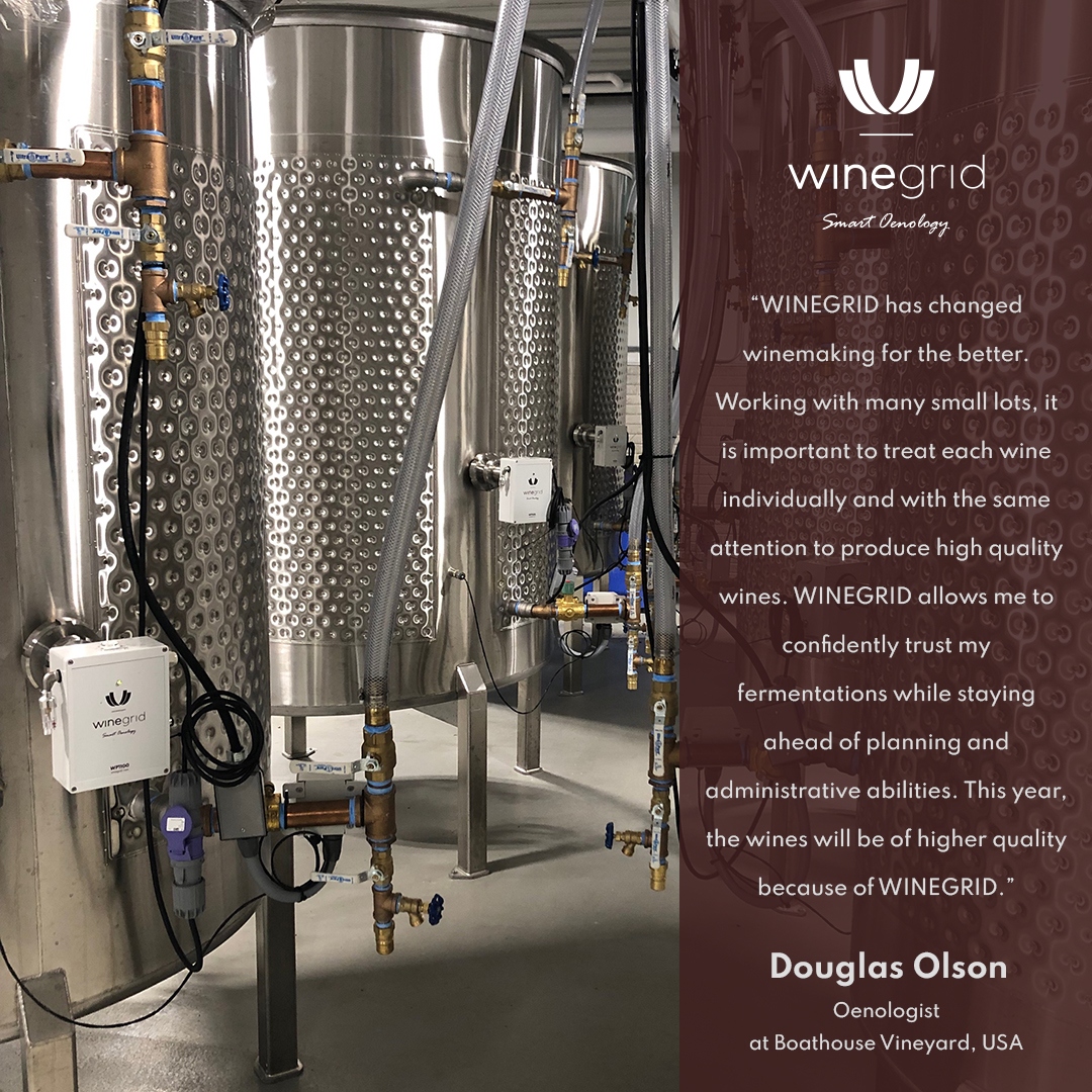 WINEGRID solutions at Boathouse Vineyards, USA